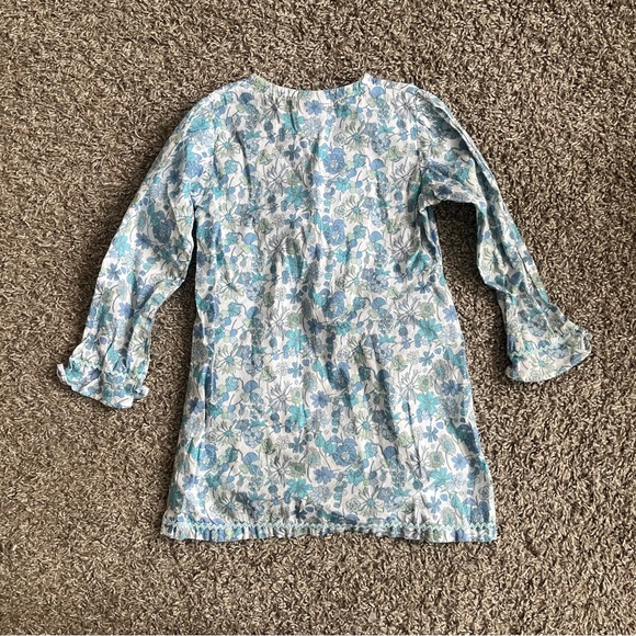 Toddler Baby Girls Papo d'Anjo Long Sleeve Dress Floral Prairie Cottage Size 3* - Picture 7 of 9